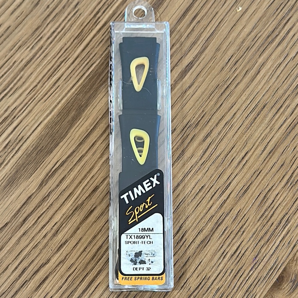Timex Sport Black and Yellow Watch Band